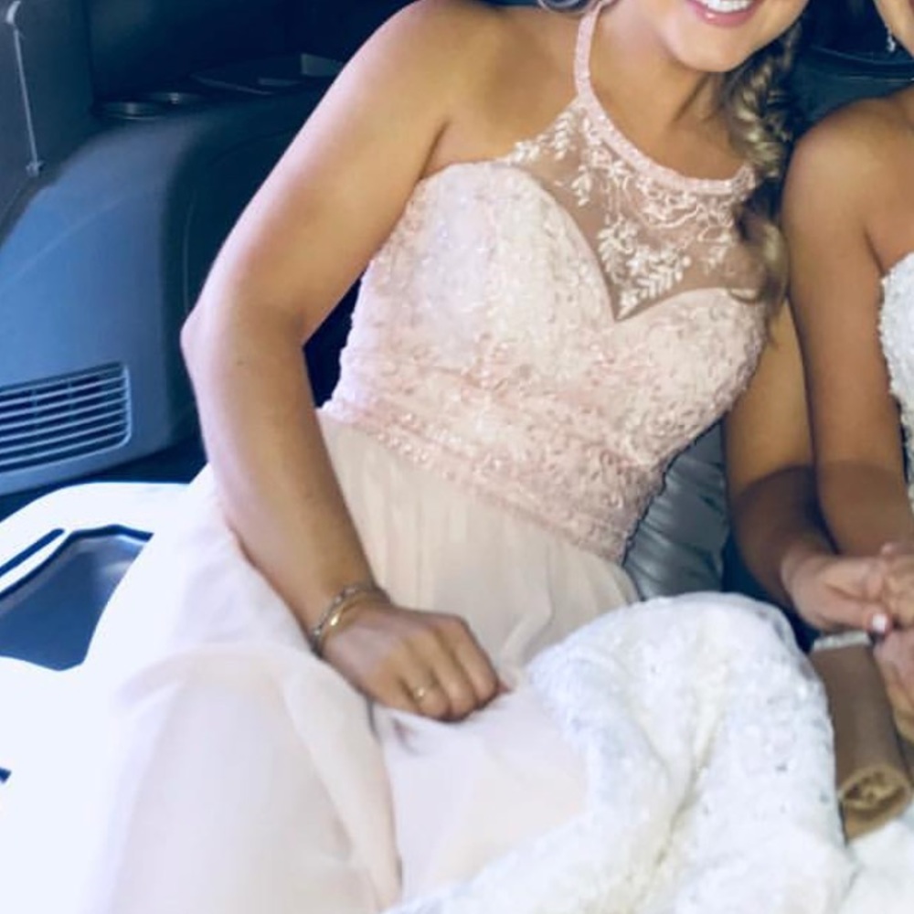 Mori Lee Pink Gown - Size 8 (fits like a 4/6)